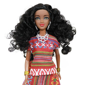 12.5" Beautiful Doll With Exotic Dress - infini1